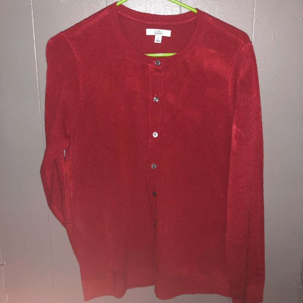 Coral cardigan for sale! Never been worn
